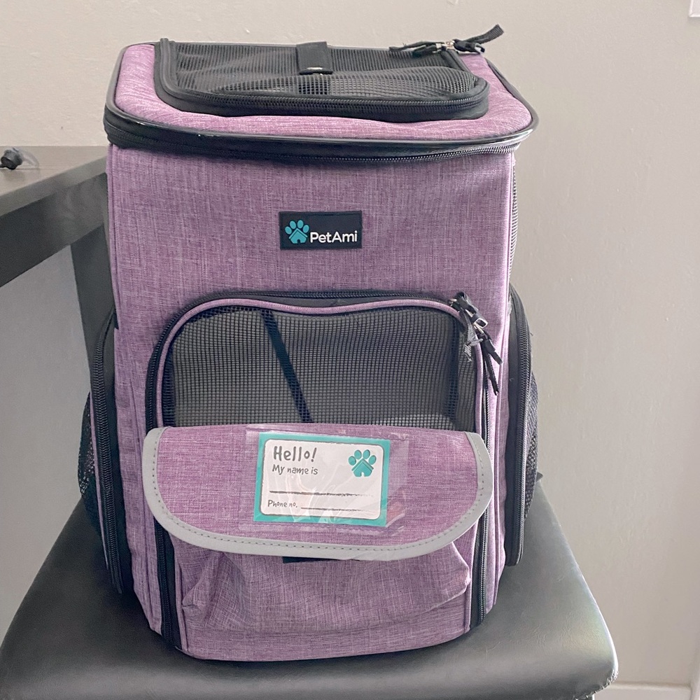 Purple Dog Backpack Carrier